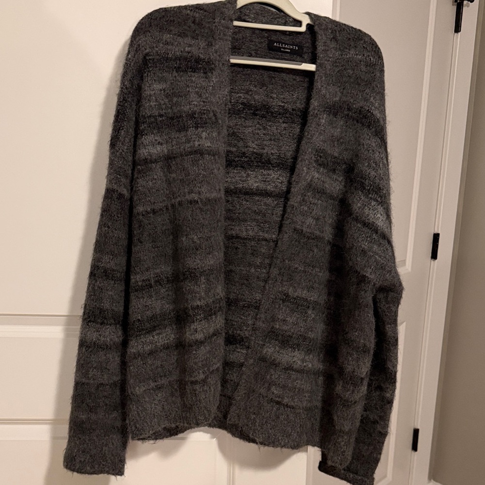 All Saints Men’s Charcoal Cardigan